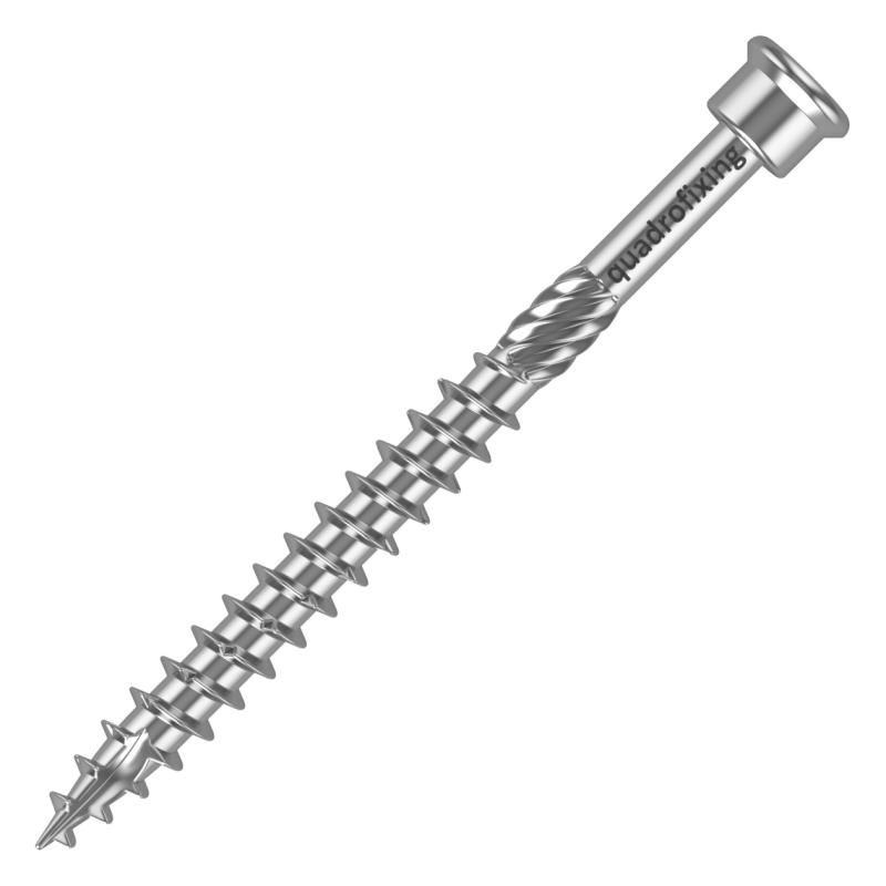 Terasové nerezové skrutky 4,5-5,0 mm (200 ks+bit) QUADROFIX TERRIX C2